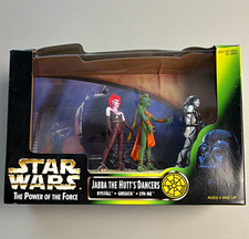 Star Wars Power of the Force Jabba the Hutt's Dancers 3-Pack 1998 BOX ROUGH
