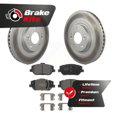 Front Coat Disc Brake Rotor Semi-Metallic Pad Kit For 2019-2020 Hyundai Santa Fe