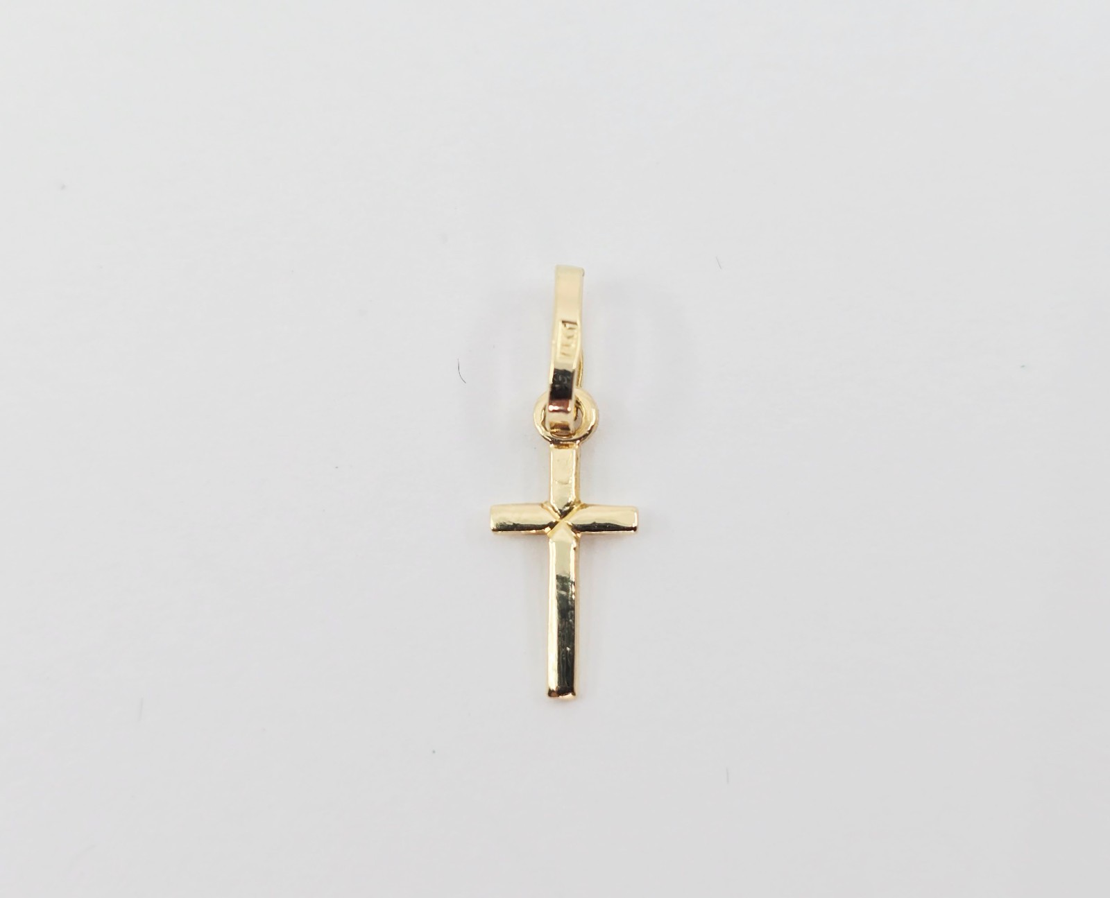 Unique Tiny 14K Solid Yellow Gold Made in Italy R… - image 4