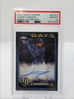 JUNIOR CAMINERO 2024 TOPPS CHROME ROOKIE AUTOGRAPH RAYS RC AUTO PSA 10 Q1065