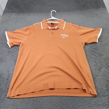 Texas Longhorns Polo Shirt Mens 2XL Orange NC...