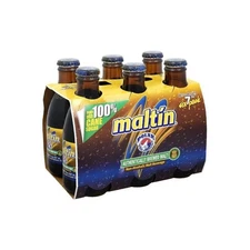 Maltin Polar Malt Beverage 6 Bottles 7oz Each - Natural Cane Sugar Non-Alcoholic