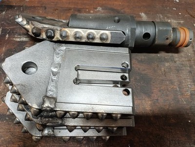 Bohrkopf und 4 Steuerplatten, Tracto Technik, Für TD61 Sendergehäuse 
