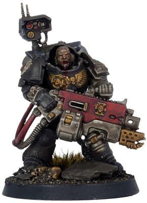 Warhammer 40K Deathwatch Kill Team Elite in Gravis Rüstung Grimdark Umbau