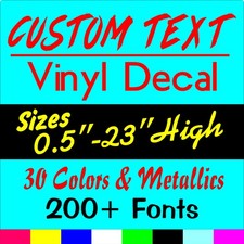 Custom Decal Vinyl Lettering Personalized For Business Sign Text Name Window Car Custom Decal Vinyl Lettering Personalized For Business Sign Text Name Window Car