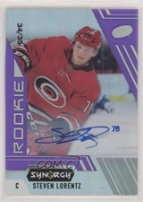 2020-21 Upper Deck Synergy Rookie Purple 34/35 Steven Lorentz #88 Auto 0gn4