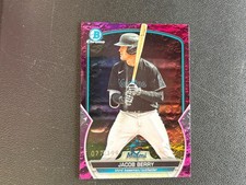 Jacob Berry 2023 Bowman Chrome Fuchsia Lunar Refractor RC Marlins 77/199 E99