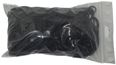 100 g Gummiringe Gummibänder schwarz 200 mm Ø 1,5 x 1,5 mm breit Haushaltsgummi