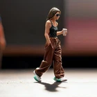 1/64 Scale Woman Miniature Figure Diorama Decoration Tiny Mini People Figurine