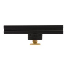 Extension Rail Bar With 1/4in Hole Camera Hot Cold Shoe Mount For Flash Light