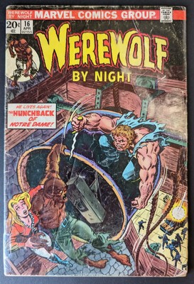 Werewolf by Night #16 Very Low Grade/Reader Copy (Marvel Comics April 1974)