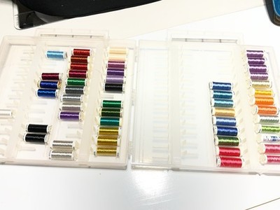 Sulky Variegated, Invisible, Metallic Embroidery Thread (LOT) And Sulky Holder