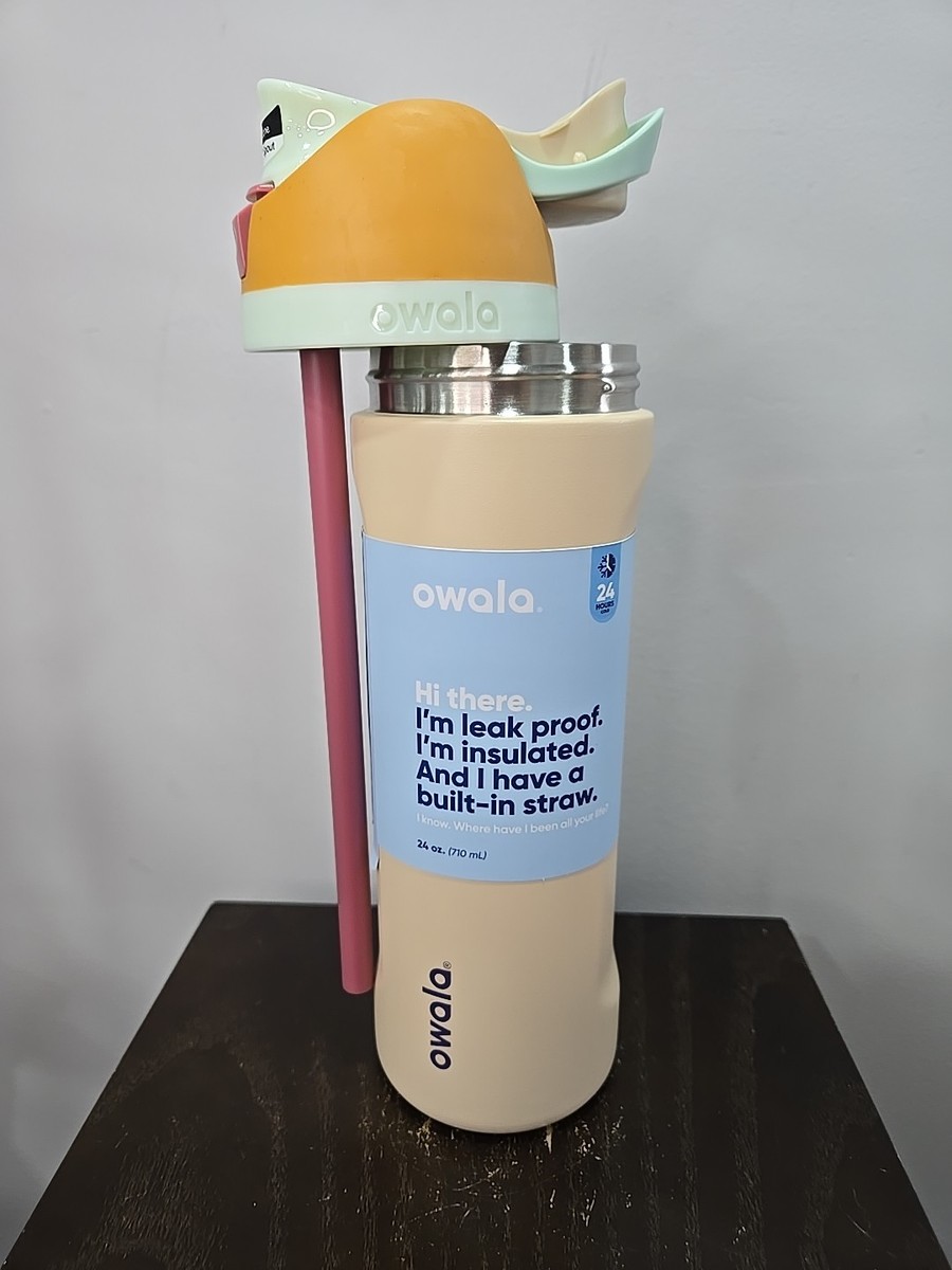Owala FreeSip Stainless Steel Water Bottle / 24oz / Color: Water
