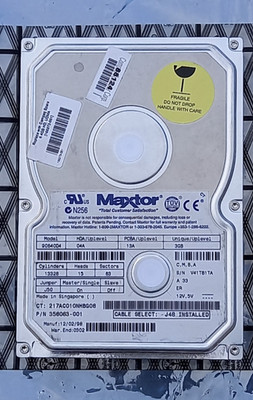 Maxtor 90640D4 IDE Festplatte@voll funktionsfähig@6,4 GB Speicher@vollständig getestet