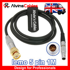 UK Stock 1M BNC to 5 Pin ARRI Mini TIME Code Cable for Sound Devices ZAXCOM SYNC