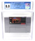 Super Nintendo SNES CGC 8.0 Aero Fighters 1994 Cartridge Only
