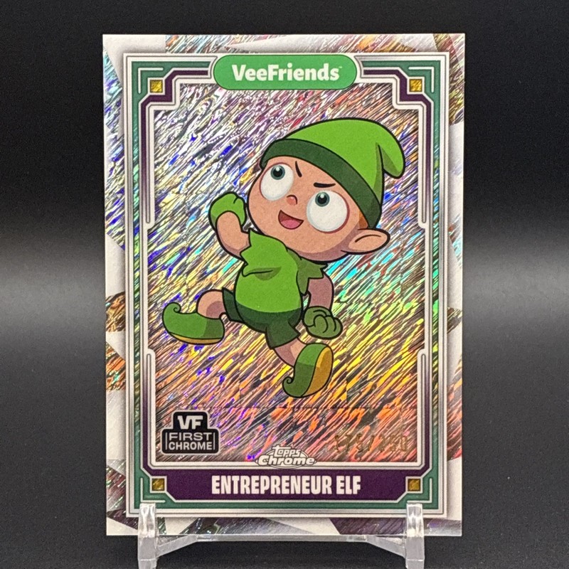 Topps Chrome Veefriends 2025 | Entrepreneur Elf Shimmer /250 | #16