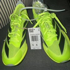 adidas Adizero Finesse Track Spike Running Shoes Neon Yellow Sz 5Men 6Women