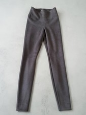 WHITE HOUSE BLACK MARKET WHBM Faux Suede Gray Runway Leggings Size 2