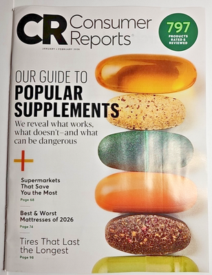 #ad #ad Consumer Reports 2026 J F 797 Products Rated Supplements Supermarkets Tires $9.93