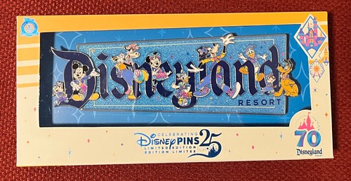 2025 Disneyland 70th Anniversary Disney Grand Marquee Jumbo Pin LE 1000