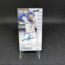 2021 Topps Rip George Springer #RIPAU-GS Mini Auto /25 Blue Jays
