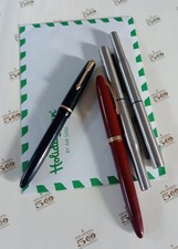 4 Vintage Fountain Pens Schaeffer Admiral Parker Slimfold Parker 25