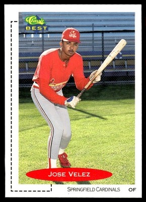 1991 Classic Best Jose Velez Springfield Cardinals #208