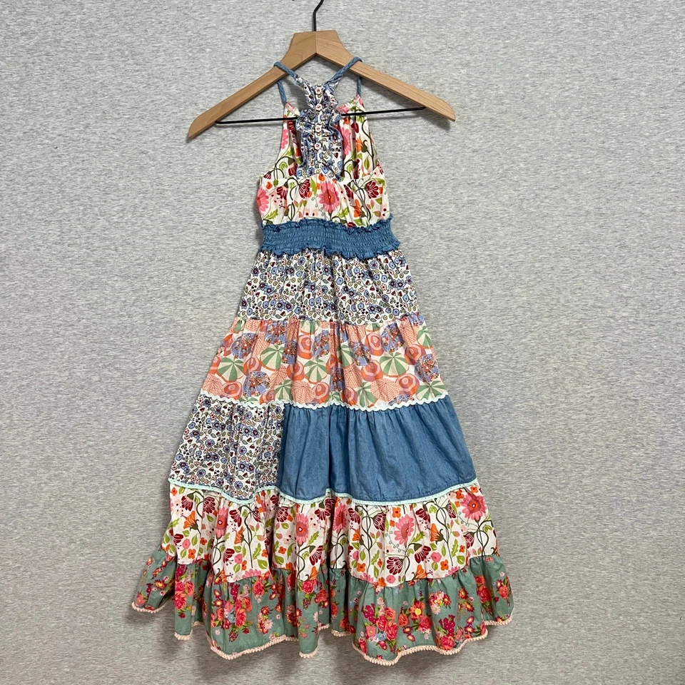 Maxi Vestido Matilda Jane Happy & Free Ocean Breeze Niñas 6 Boho Colorido Solero Foto 4 de 4