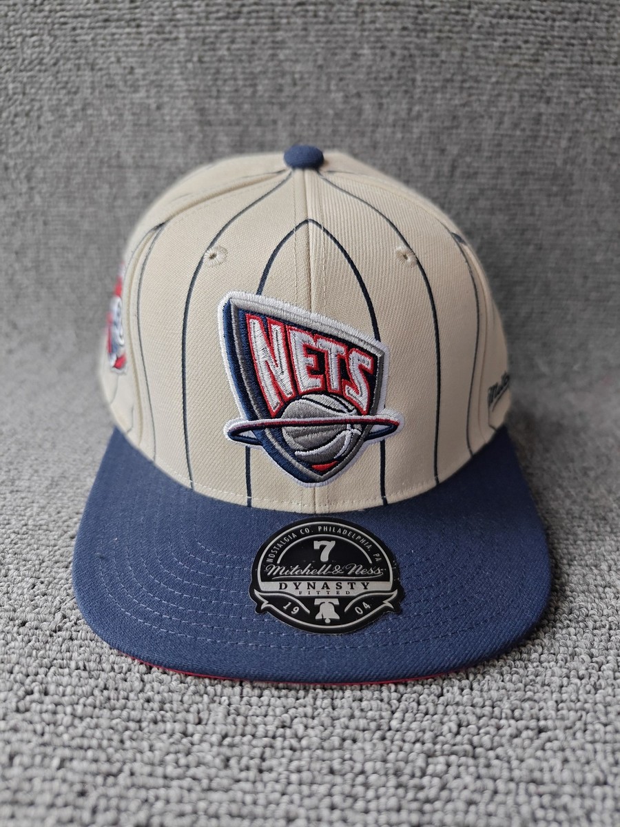 Mitchell & Ness New Jersey Nets 35 Years Hardwood Classics Cream Navy 7