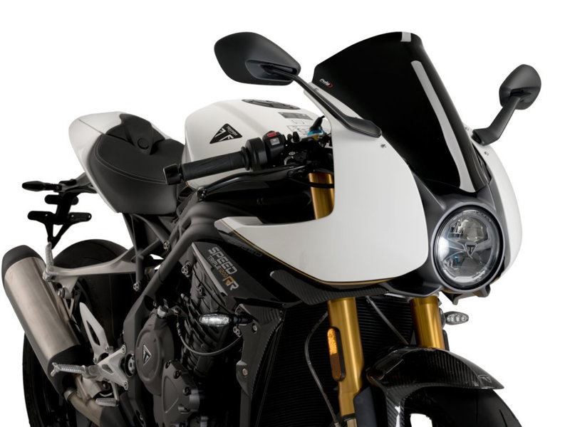 Puig Black R-Racer Screen Triumph Speed Triple 1200 RR 2022-2025