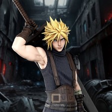 Cloud Strife Final Fantasy | Garage Kit DIY Figur Statue BEMALT 3D Modell