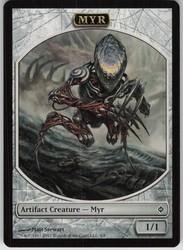 Myr Token #4 New Phyrexia MTG Token