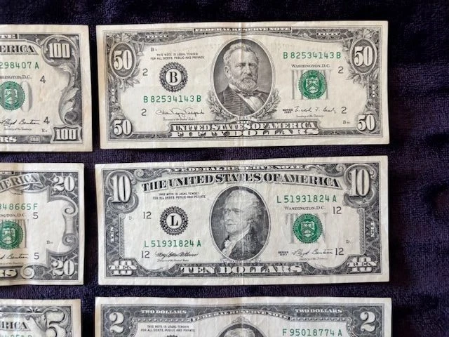 1990's $100 $50 $20 $10 $5 $2 $1 Dollar Bills - Image 3 of 4