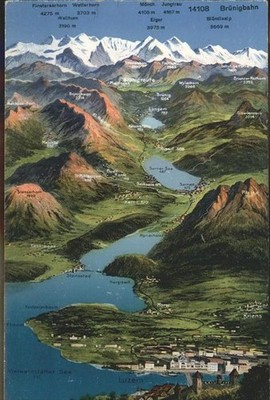 Luzern LU Umgebungskarte