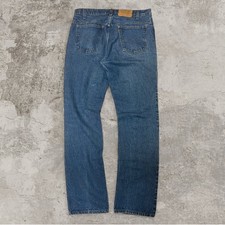 Levi's 70s 1975 Vintage Orange Tab Straight Leg Faded Jeans Size 34x36