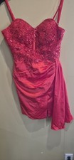 Dress Red short Corset And Zip Back, New With Tags NWT Size 2