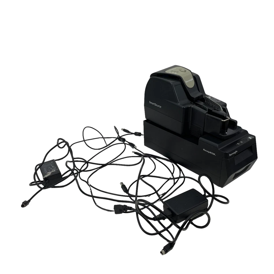 Burroughs SSP1-A1 Prüfscanner & ReceptNow SRN2PTR-USB Drucker #U1345