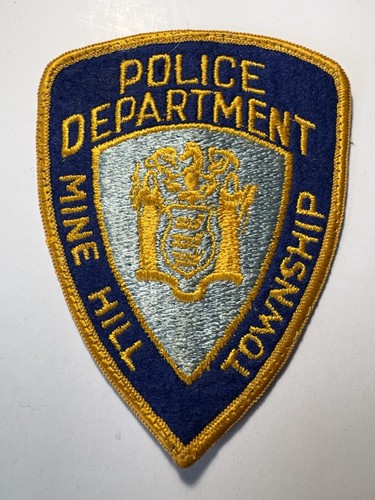 Mine Hill Township New Jersey Police Patch ~ RARE