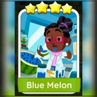 1 x Blue Melon (⭐️⭐️⭐️⭐️) - Set 12 - Mono_Poly_Go Stickers - Best Service