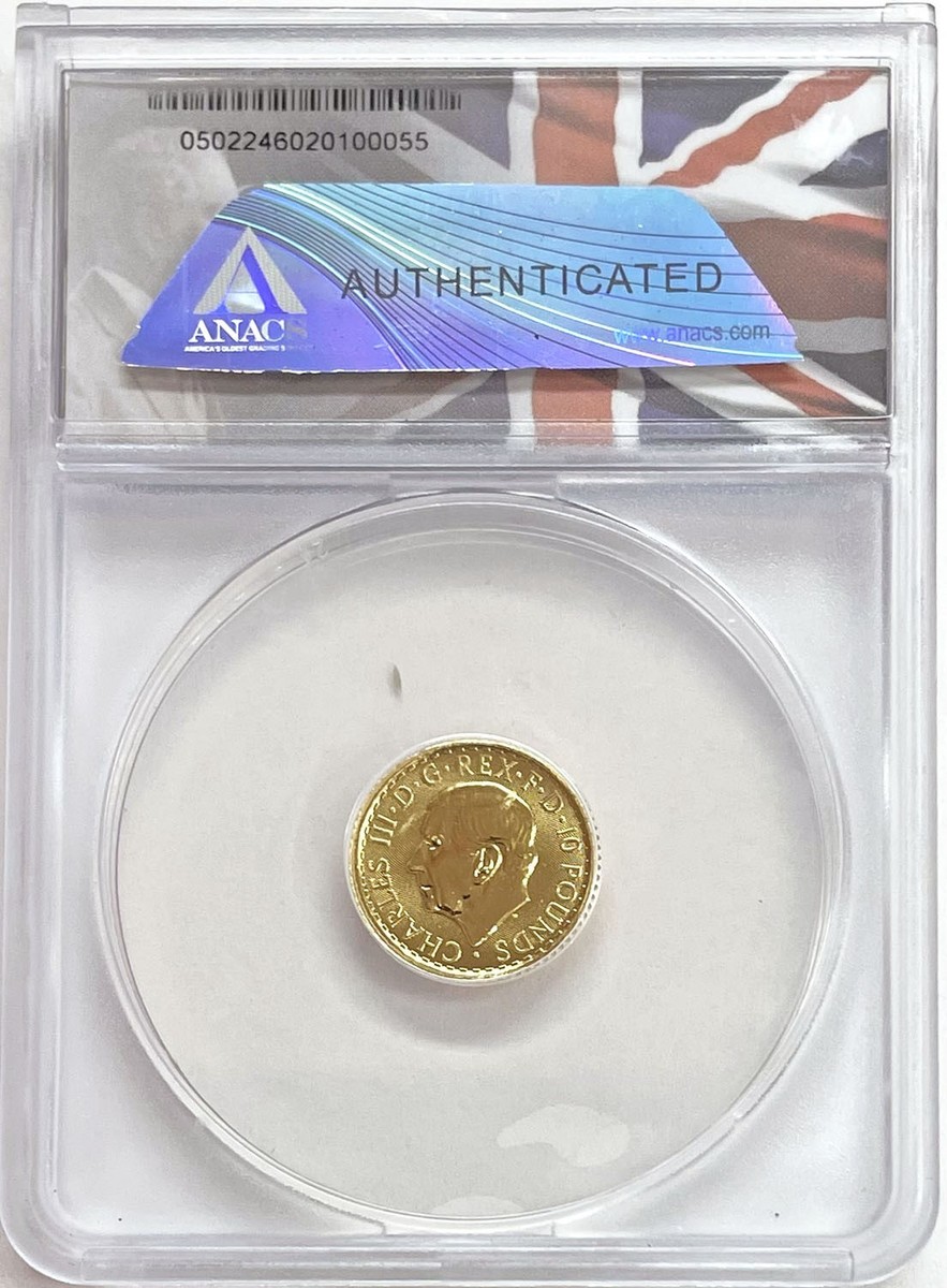 2024 GOLD GREAT BRITAIN 1/10 OZ BRITANNIA KING CHARLES III COIN