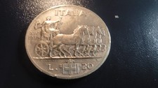 Copia in Cupronichel di moneta italiana da lire 20 in argento del 1936