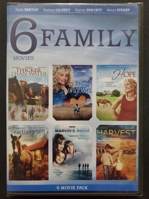 6 Family Movies DVD Thicker Than Water, Songbird, Marvin's Room, Harvest NEW