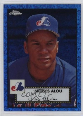 2021 Chrome Platinum Anniversary Blue Mini-Diamond Refractor Moises Alou 7u1