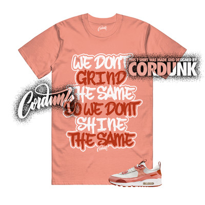 Air Max 90 Futura Red Stardust Campfire Orange Rugged White T Shirt Match DIFF
