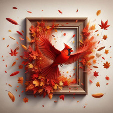 Diamond Painting Kits for Adults Cardinal, 5D DIY Diamond Art Kits for Beginners