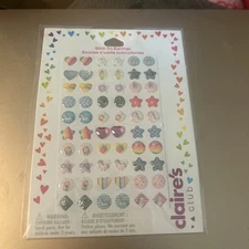 NEW 30 Pairs of Stick on Earrings from Claire's