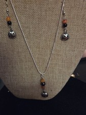 Halloween Necklace Earring Set
