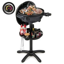 1200W Indoor Outdoor Grill  Removable Stand Patio Grill Electric BBQ Grill