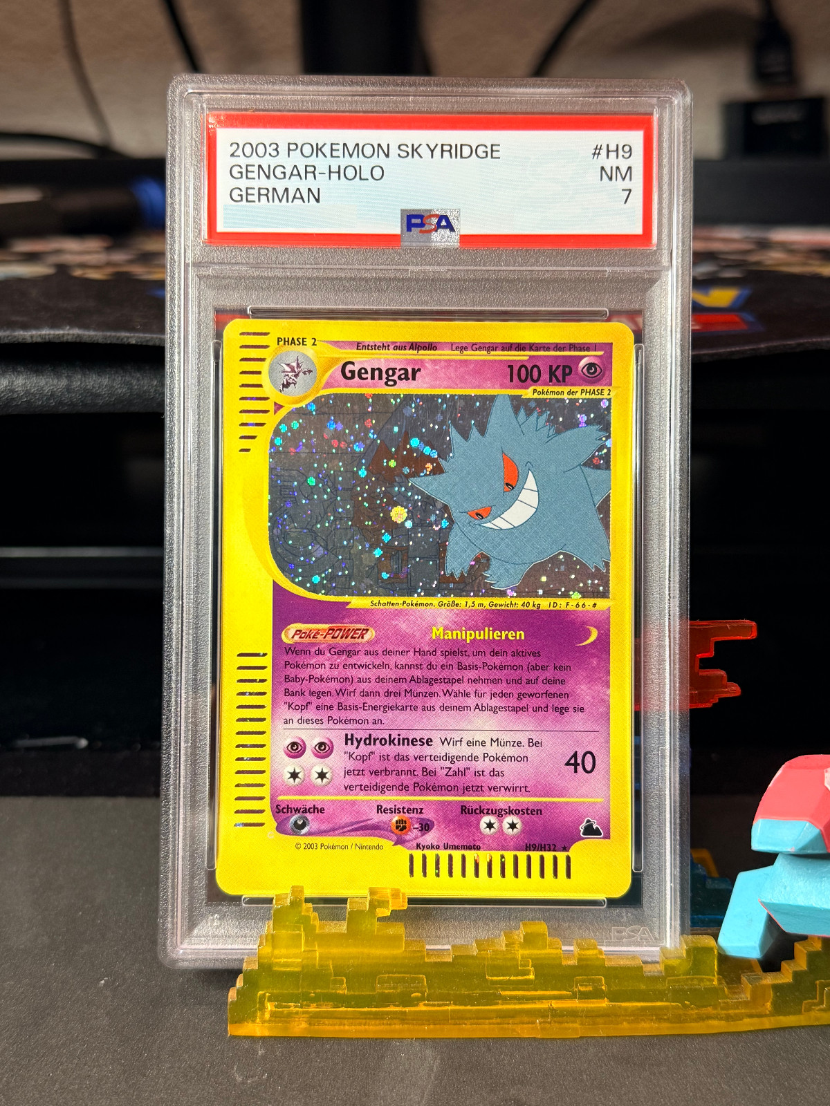 Gengar #H9/H32 Skyridge 2003 Holo Pokemon German Deutsch PSA 7